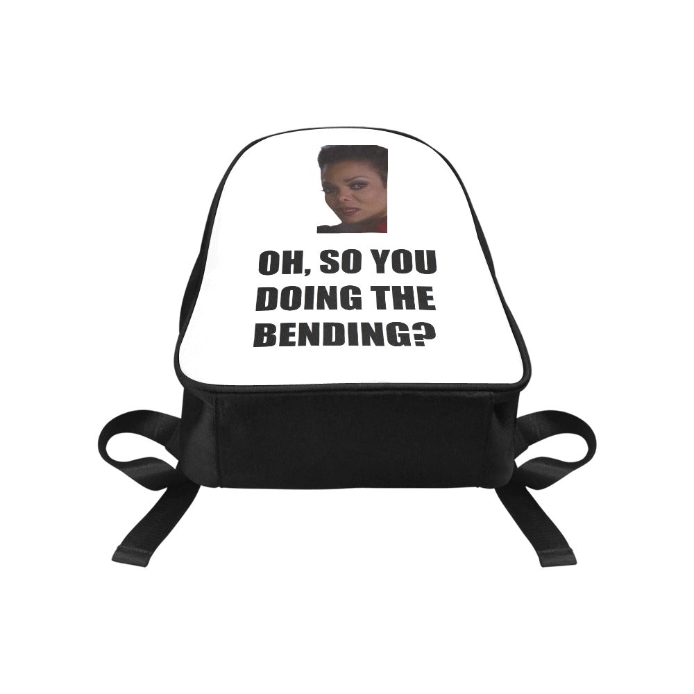 Oh, So You Doing The Bending? Canvas Backpack