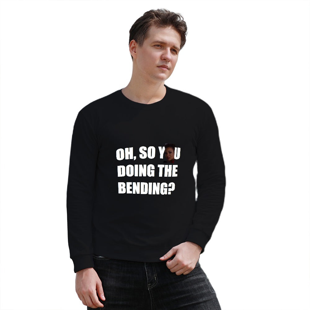 Oh, So You Doing The Bending? Men's Heavy Cotton Long Sleeve Sweatshirt