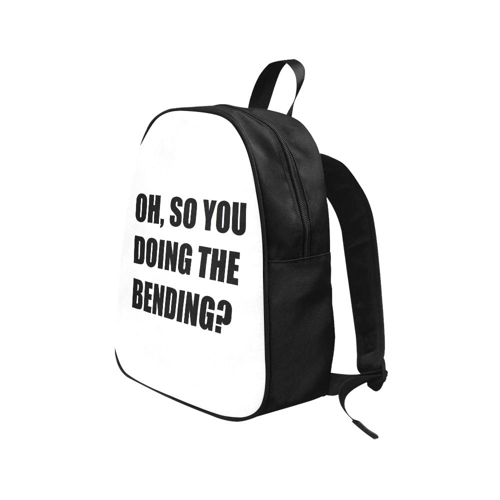 Oh, So You Doing The Bending? Canvas Backpack