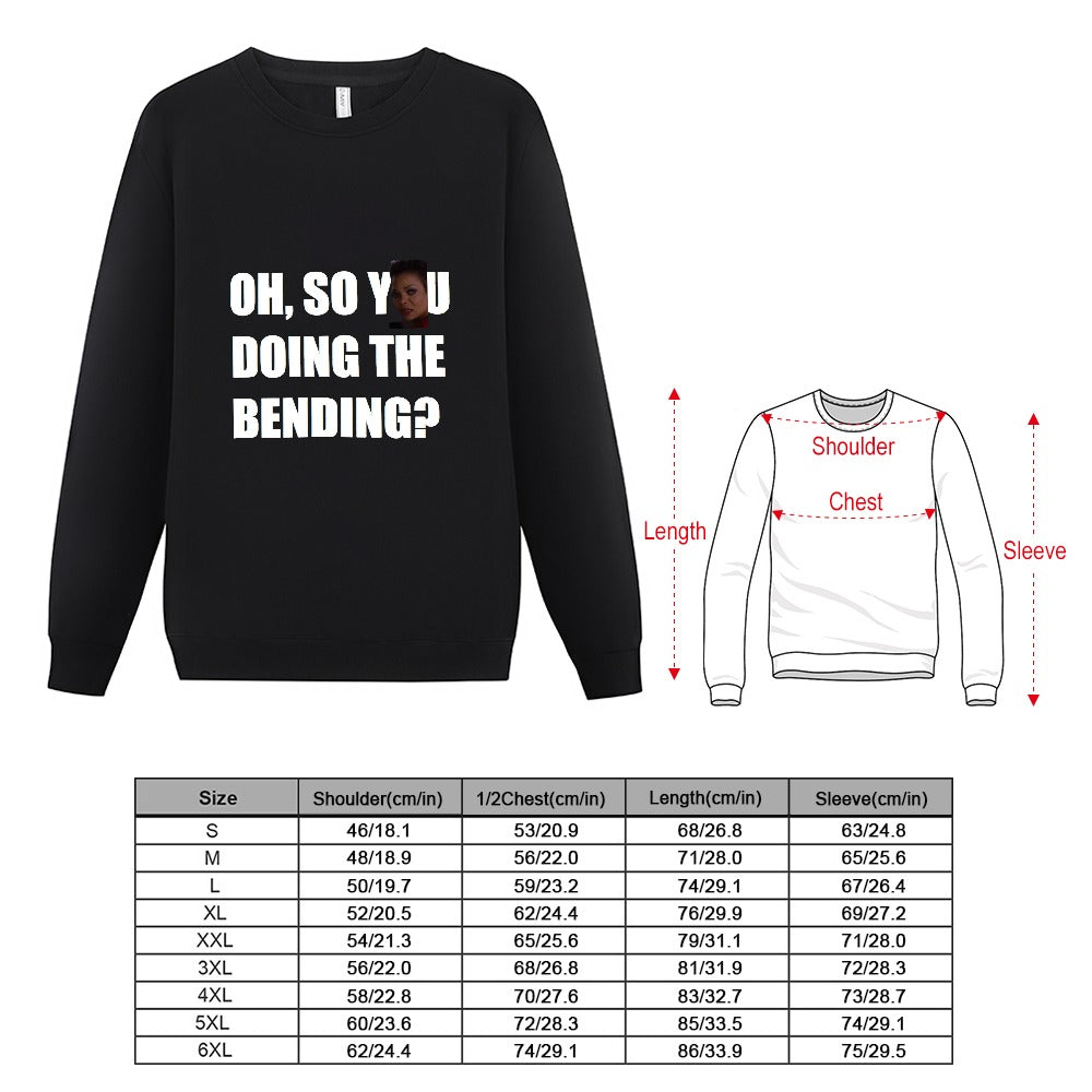 Oh, So You Doing The Bending? Men's Heavy Cotton Long Sleeve Sweatshirt